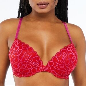 Savage X Fenty Ribbon Writing Lace Pushup 34C